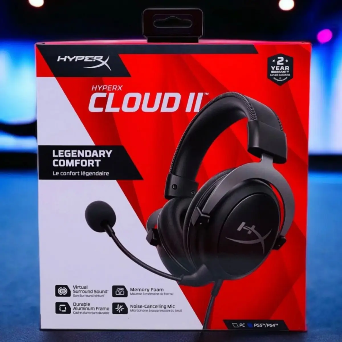 HyperX Cloud II (Cloud 2) Gaming Headset – 7.1 Surround Sound Open BOX HyperX Cloud II (Cloud 2) Gaming Headset – 7.1 Surround Sound Open BOX - Image 1