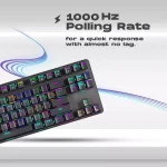 GameStop GS200 FPS Sniper ARGB Mechanical Gaming Keyboard - Black/White (Brown Switches) - Image 3