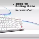 GameStop GS200 FPS Sniper ARGB Mechanical Gaming Keyboard - Black/White (Brown Switches) - Image 4