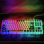 Womier K87 Cosmic Edition 75% Keyboard, 87 Keys Gaming Keyboard, Hot Swappable TKL Mechanical Keyboard, RGB Keyboard for PC MAC PS4 Xbox Laptop, Womier Sky Switches