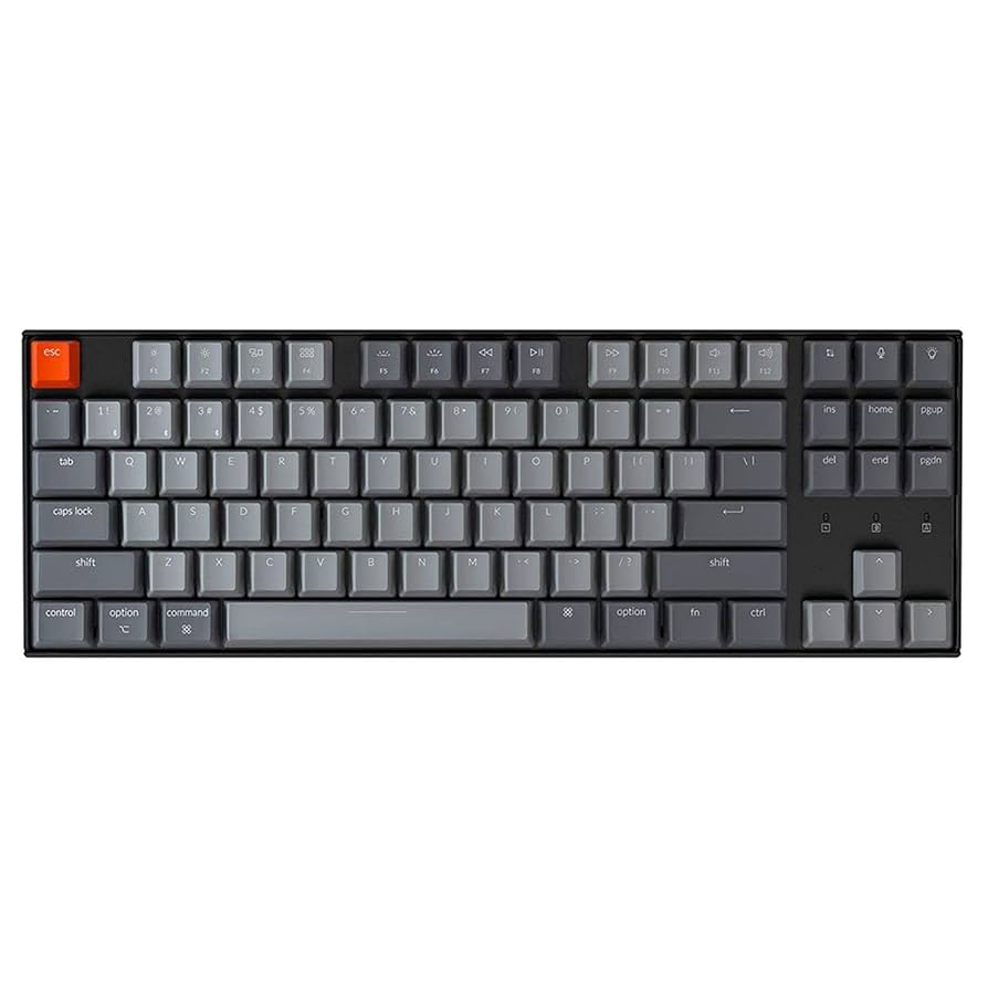 61wLtERJa7S._UF894,1000_QL80_ Keychron K8 TKL Wireless Mechanical Keyboard – White backlit | Bluetooth + Wired - Windows + Mac Support (Without Box ) - Image 1