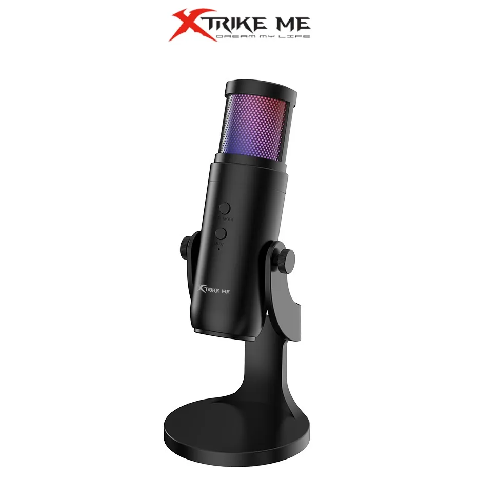 2023181112720-1 XTRIKE ME XMC-03 RGB USB Gaming Streaming Microphone with Stand for PC - Image 1