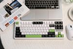 AULA F87 Pro Mechanical Gaming Keyboard – 87-Key TKL RGB, Gray Wood Switch, Tri-Mode Wireless & Hot-Swappable