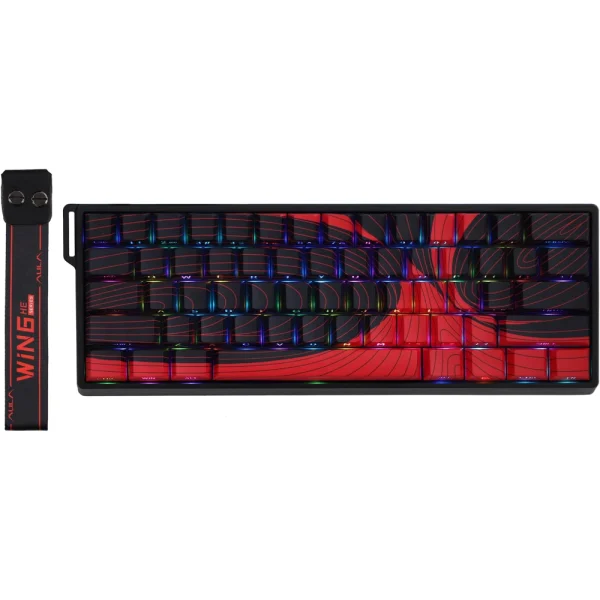aula-win60-he-max-wired-mechanical-keyboard-rt-1-techarc.pk_-1-600x600 AULA WIN60 HE Max Wired Mechanical Keyboard – Hall Effect, 8K Polling Rate, Gasket Mount, Magnetic Switch (Red Topographic) - Image 1