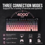 AULA F75 Pro Wireless Keyboard Gradient Pink Side-Engraved – Reaper Switch | 75% Gasket - Image 3