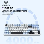 AULA S100 Pro Wireless Mechanical Gaming Keyboard – Hot Swappable RGB Keyboard with BT5.0/2.4G/USB-C, Creamy Thocky Sound & PBT Keycaps - Image 2