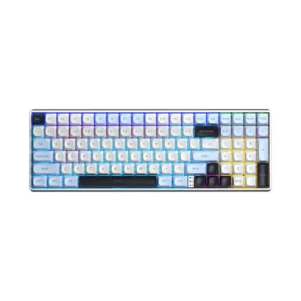 AULA S100 Pro Wireless Mechanical Gaming Keyboard – Hot Swappable RGB Keyboard with BT5.0/2.4G/USB-C, Creamy Thocky Sound & PBT Keycaps