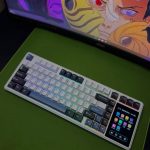 AULA L99 Blue Rain Wireless Mechanical Gaming Keyboard – 75% RGB, 3.98″ IPS Display, Tri-Mode, Hot-Swappable