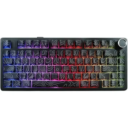 AULA F75 Black Contour Wireless Mechanical Gaming Keyboard – 75% RGB, Hot-Swappable, Tri-Mode (Copy)