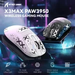Attack Shark X3 Max 42000DPI Wireless Gaming Mouse - White-black