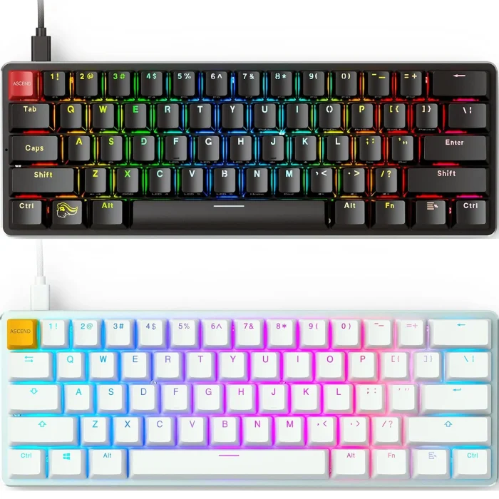 Glorious GMMK Compact 60% Mechanical Keyboard – RGB Backlit, Built for Competitive Gaming (Open Box New Condition)) - Image 1