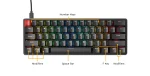 Glorious GMMK Compact 60% Mechanical Keyboard – RGB Backlit, Built for Competitive Gaming (Open Box New Condition)) - Image 3