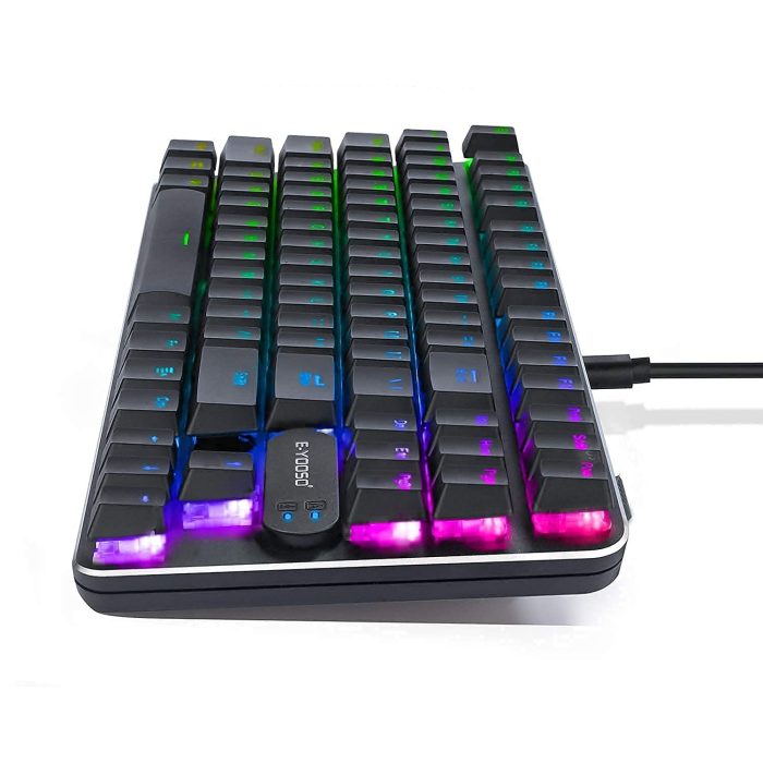 Eyosso Z66 Wired Low Profile Mechanical Keyboard – RGB, Compact TKL Layout | Best Budget Keyboard in Pakistan - Image 2