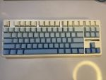 AULA F87 Pro Gradient Blue Mechanical Keyboard – 87-Key TKL RGB, Side-Engraved Keycaps & Graywood Switch - Image 3