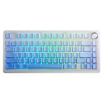 AULA F75 Gradient Blue 75% Wireless RGB Mechanical Keyboard – Side-Engraved Keycaps & Reaper Switch