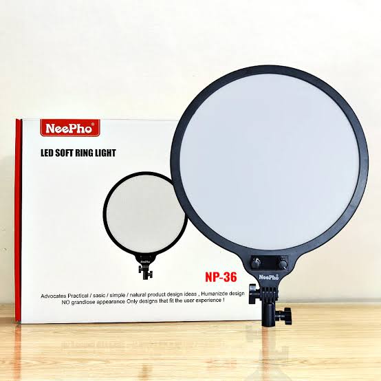 images (14) NeePho NP-36 LED Soft Ring Light – Adjustable Ring Light for YouTube, TikTok & Photography | HassanTech Pakistan - Image 1
