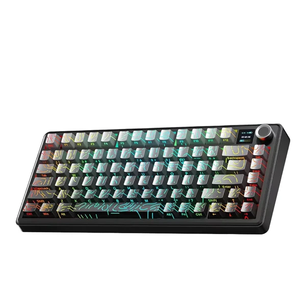 AULA F75 MAX Gradient Gray Contour AULA F75 MAX Gradient Gray Contour Wireless Mechanical Gaming Keyboard - Image 1