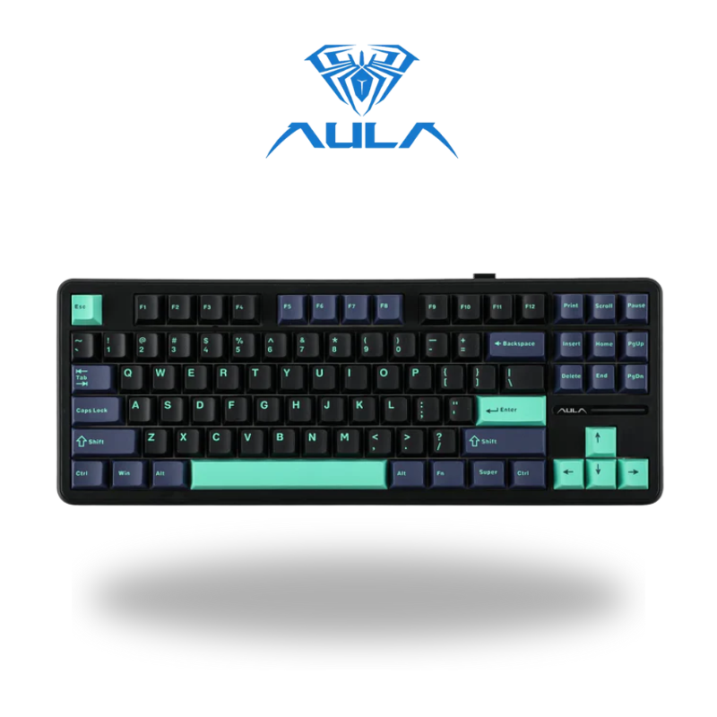 F87-PRO-2 AULA F87 Wireless Mechanical Gaming Keyboard – 87-Key Gasket Mount, Hot-Swappable & RGB - Image 1