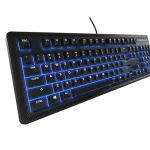 SteelSeries Apex 100 Gaming Keyboard – Quick Tension Switches, Blue Backlight & 24-Key Anti-Ghosting - Without box unused